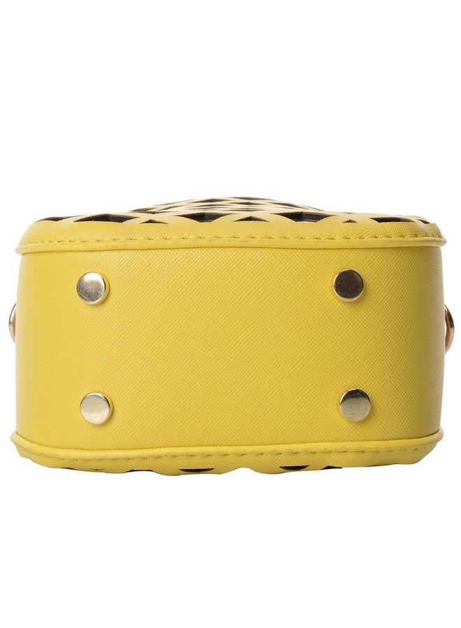 QZUnique Fruit Shape Handbag Pu Crossbody Metal Chain Shoulder Bag Adjustable Strap Clutch Jelly Purse Pineapple - Image 4