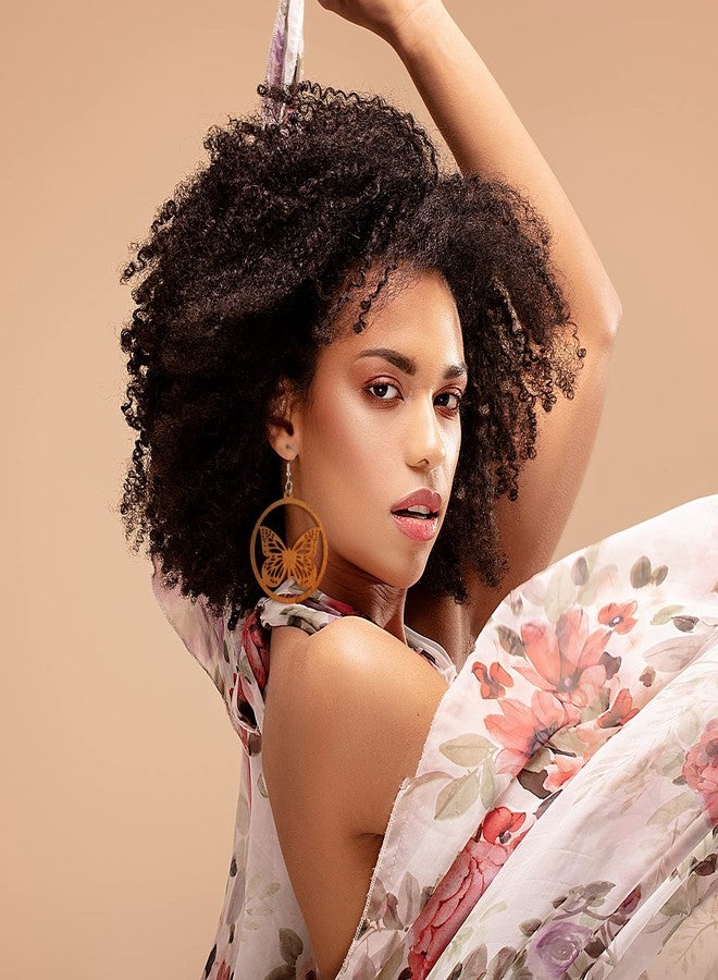 ميتلي مجموعة أقراط متدلية خشبية أفريقية من إم تي لي، 20 زوجًا، خفيفة الوزن، بتصميم عرقي، أقراط هندسية خشبية للنساء (نمط كلاسيكي). - Image 5