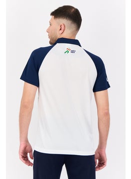 Adidas Men Sportswear Fit Short Sleeve Outdoor Polo Shirts, Multicolor  - Image 3