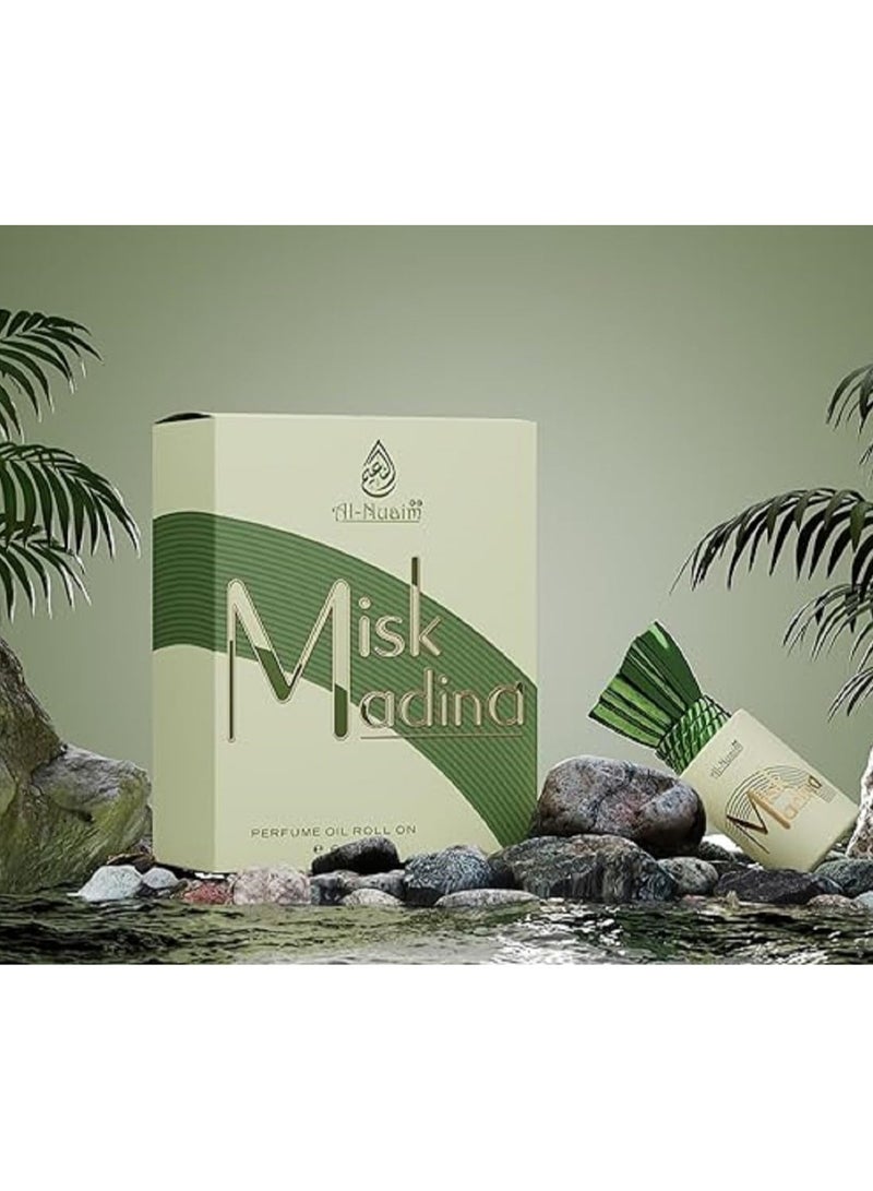 Al Nuaim Al-Nuaim Tohfa Series Misk Madina Oudh Attar Roll-On 6ml (Pack of 4) | Alcohol-Free Unisex Concentrated Perfume Oil | Long Lasting Musk Oud Sandalwood Fragrance for Men & Women | Pocket Size Ittar - Image 4
