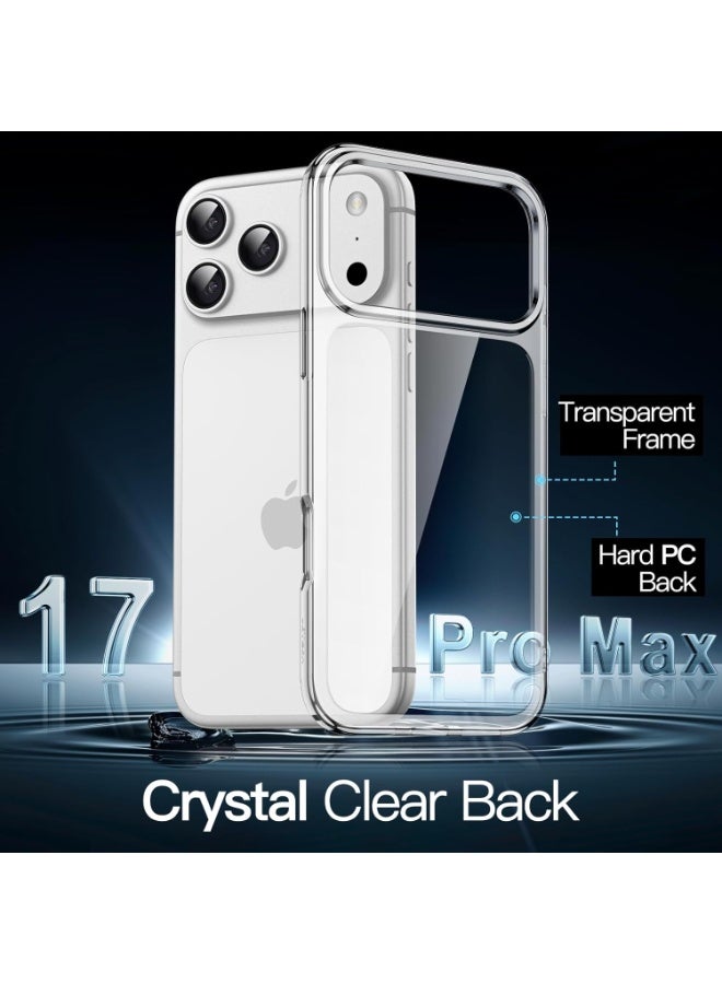 BORTONY iPhone 17 Pro Max Case Non-Yellowing Shockproof Phone Cover For iPhone 17 Pro max Anti-Scratch Crystal Clear transparent Cover For iPhone 17 Pro max 6.9-inch - Image 3