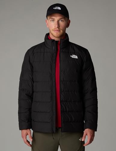 THE NORTH FACE Men's Aconcagua 3 Jacket (Standard & Big Size) | Wind Resistant, Water Repellent, 600 Fill Waterfowl Down Insulation, TNF Black-NPF, Large - Image 3