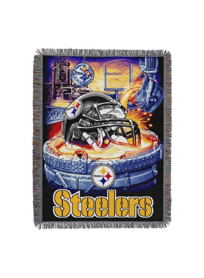 Northwest Officially Licensed NFL Pittsburgh Steelers "Home Field Advantage" Woven Tapestry Throw Blanket, 48" x 60", Multi Color - Image 1