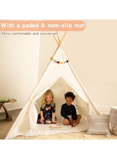YelaJoy Teepee Tent for Kids Foldable Teepee Play Tent  - Image 4