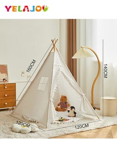 YelaJoy Teepee Tent for Kids Foldable Teepee Play Tent  - Image 2