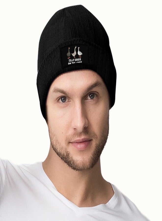 Sefgaen Silly Goose Hat - Winter Warm Funny Knitted Beanie Caps for Men & Women - Image 3