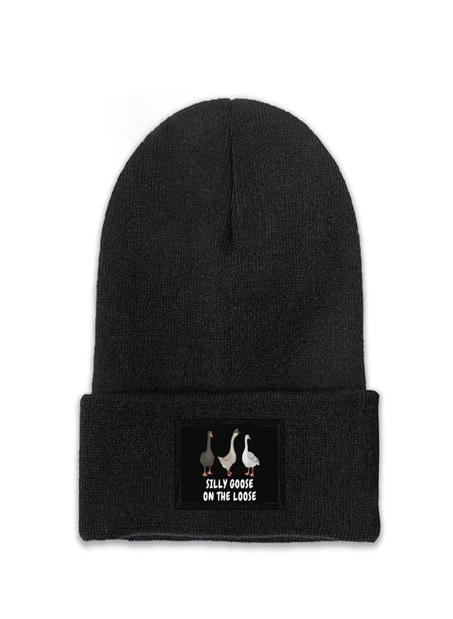 Sefgaen Silly Goose Hat - Winter Warm Funny Knitted Beanie Caps for Men & Women - Image 1