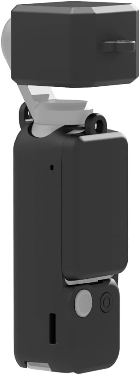 PULUZ غطاء سيليكون PULUZ لكاميرا DJI OSMO Pocket 3، غطاء واقي للكاميرا، مجموعة غطاء سيليكون 3 في 1 باللون الأسود - Image 1