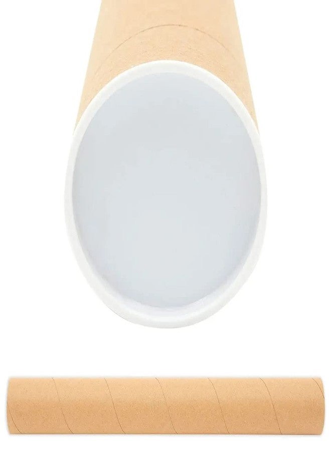 supplyhut 10 - 2" x 12" Round Cardboard Shipping Mailing Tube Tubes With End Caps - Image 5