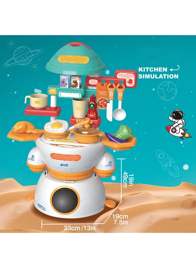 Kitchen Toys, 31pcs Kitchen Toy Set,Toys Learning  Education,Basic  Life Skills Toys,Cultivate children's basic life skills toy kitchen role play toys children's role play indoor DIY kitchen toy gam - Image 3