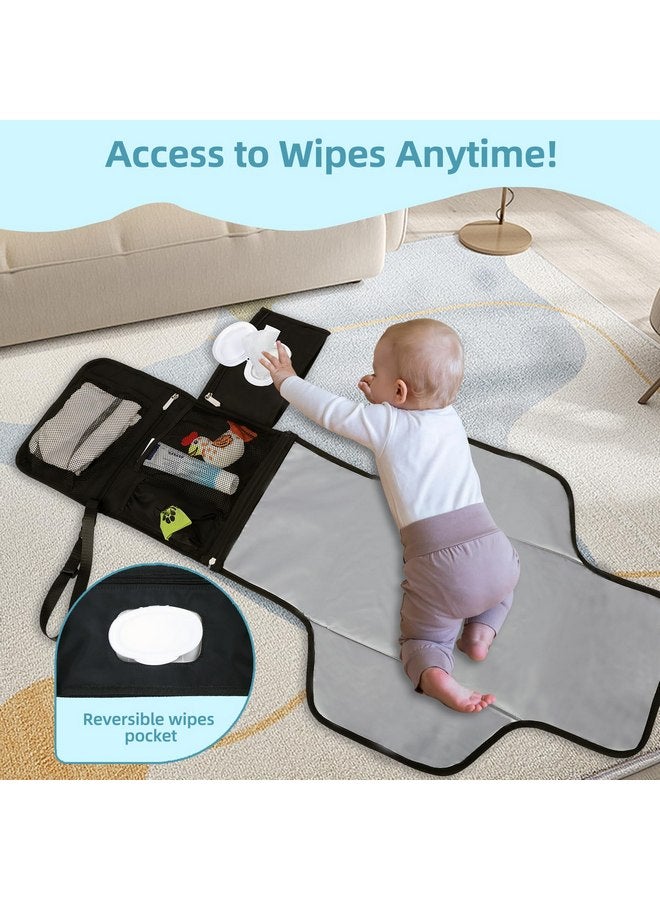 Cateep Portable Baby Diaper Changing Pad Smart Organized Diaper Change Travel Bag with Wipe Dispenser and Waste Bag Dispenser. Infant Gift - Image 3