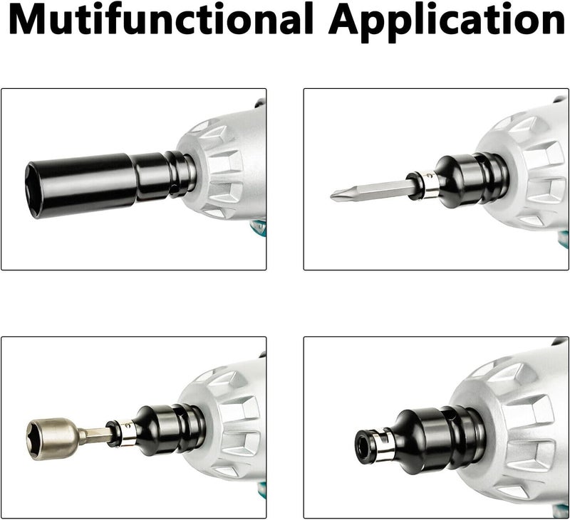 Impact Wrench, 1/2" Heavy-Duty Cordless Impact Wrench Kit With 2 Batteries For Car Tire Repair And Home Diy Projects, Carry Case, Blue - Image 4