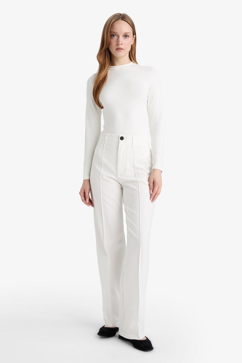 ديفاكتو تونيك نسائي ضيق بياقة عالية وأكمام طويلة - Image 2