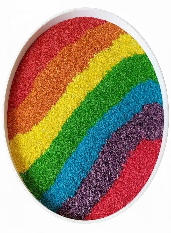 NISH Rainbow Sensory Rice| Sensory Play| Open Ended| Fine Motor Activities (Multi Colored) | Hands on Play - Image 2