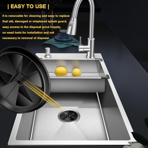 SYIDINZN Sink Baffle 3 3/8" QCB-AM Replacement for InSinkErator Evolution Series, Garbage Disposal Splash Guards Removable Quiet Collar Drain Plugs, Garbage Disposer Accessories - Image 5