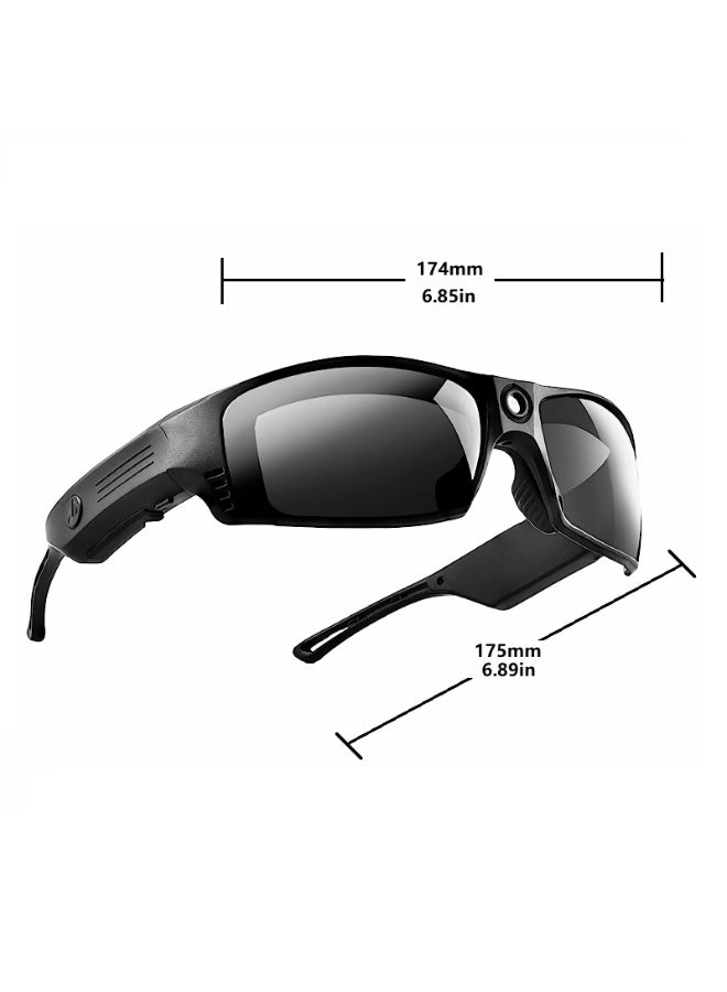 Smart Glasses，AI Bluetooth Glasses, Bluetooth 5.0 Wireless, Sport Sunglasses with Built-in Speakers, Hands-Free Calling, Music, and 1080P Smart Action Camera - Image 5