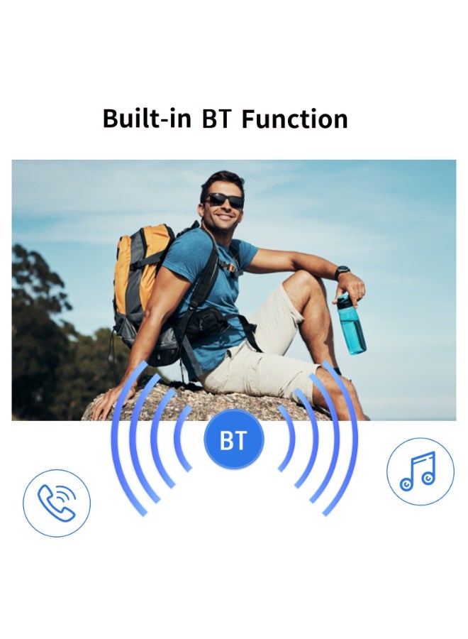 Smart Glasses，AI Bluetooth Glasses, Bluetooth 5.0 Wireless, Sport Sunglasses with Built-in Speakers, Hands-Free Calling, Music, and 1080P Smart Action Camera - Image 2