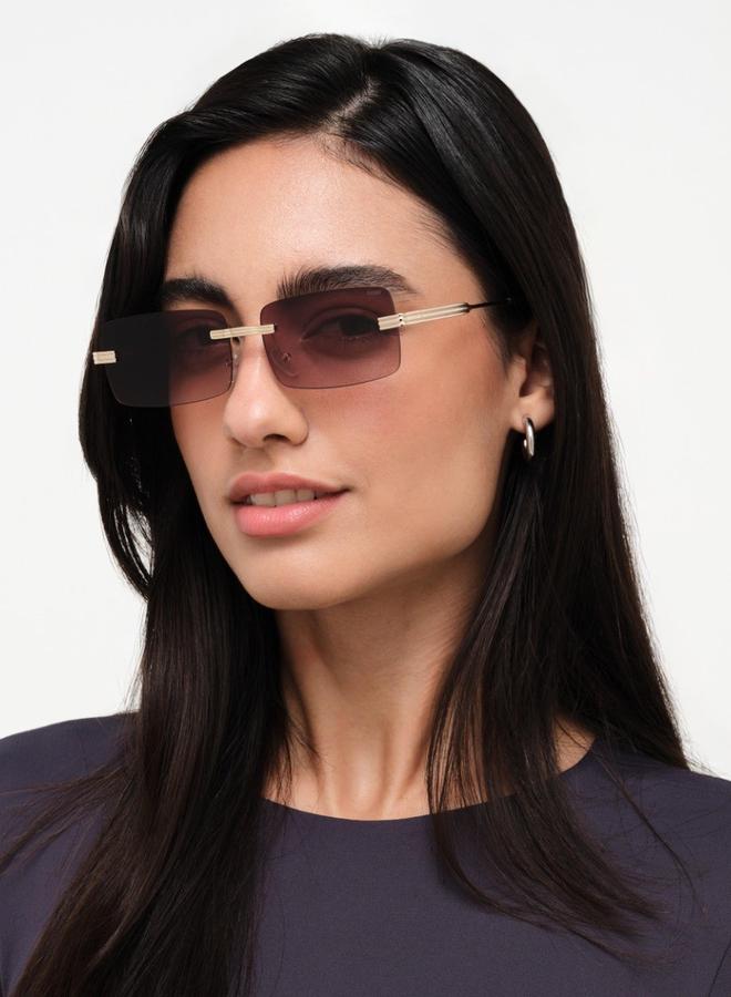 بلاك أوت نظارات شمسية مستطيلة مضيئة للجنسين - Image 5