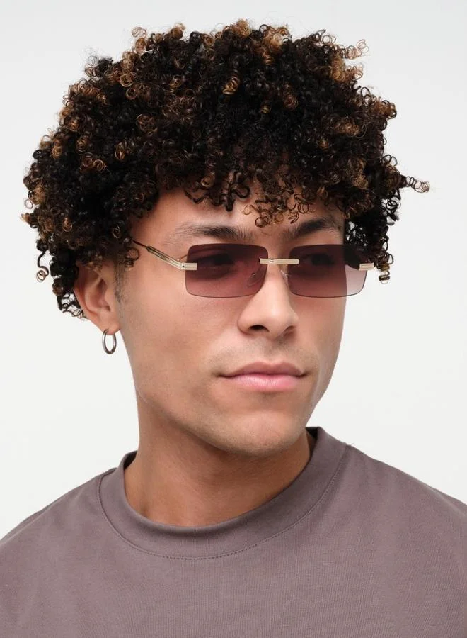 بلاك أوت BlackOut Unisex Luminosity Rectangle Sunglasses