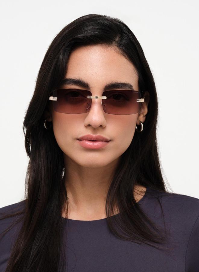 بلاك أوت نظارات شمسية مستطيلة مضيئة للجنسين - Image 4