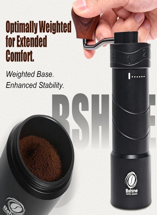 Bshine manual coffee bean grinder with Carrying Case,Numerical External Adjustable,conical burr hand crank coffee grinder mini molino para cafe,moledor de cafe de grano molino para cafe - Image 3
