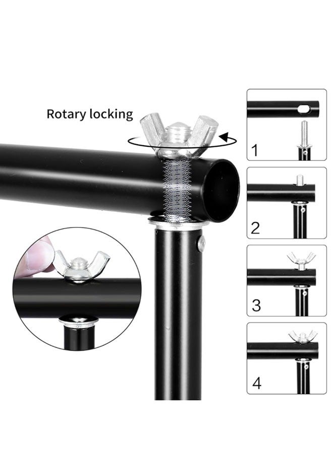 NEELABIL Studio Photography Backdrop Stand Kit, With 3-Color Backdrop Screen (180×280cm), Equipped With Photography Lighting Kit, For Studio & Home Photo Shoots​ - Image 4