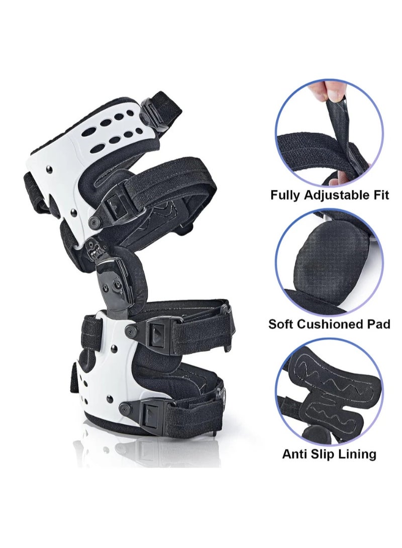 Neenca- Adjustable Hinged Orthotic Knee Brace For ACL, MCL, And PCL Support (Left Side) - Image 2