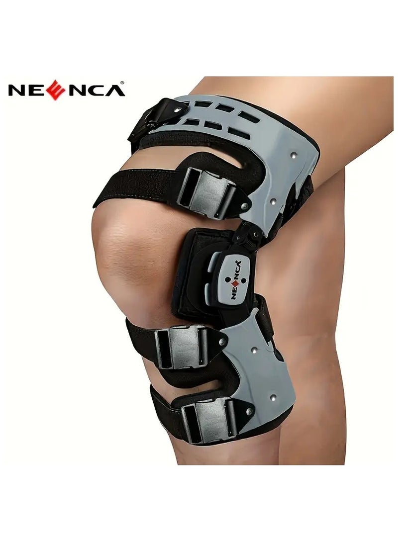 Neenca- Adjustable Hinged Orthotic Knee Brace For ACL, MCL, And PCL Support (Left Side) - Image 3