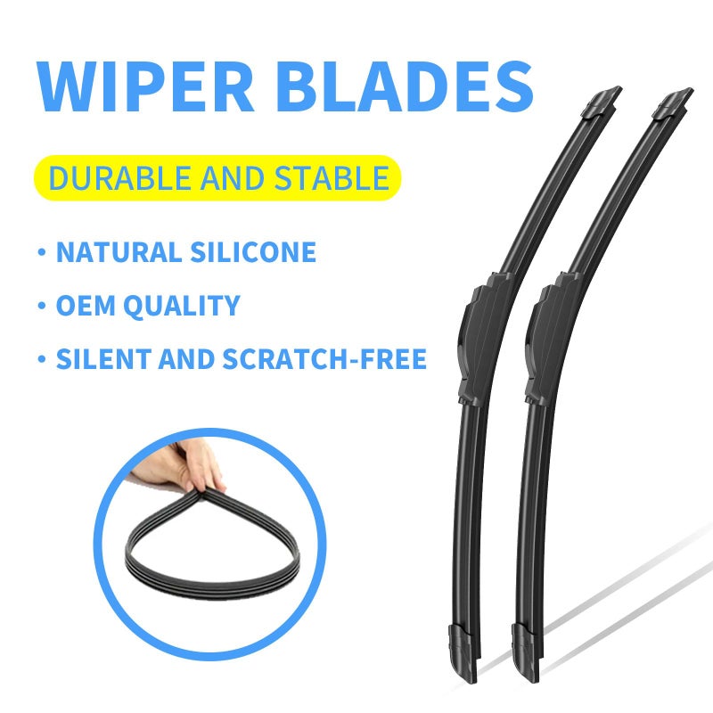GavimnalÂ® 24"+21" Silicone Wiper Blades Replacement For Dodge Charger Chrysler 300 2012-2023/Mitsubishi Outlander 2007-2014/Chevy Camaro 2010-2015,All-Season Front Windshield Wiper Blades(Set of 2) - Image 3