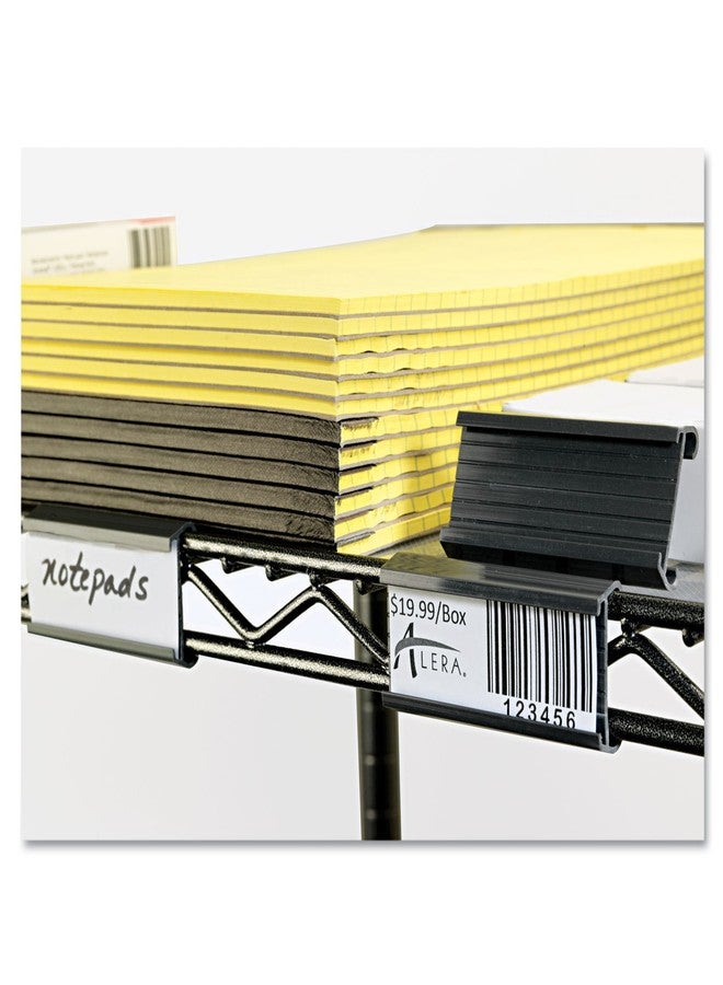 Alera SW59ST Wire Shelving Shelf Tag, 3-Inch Long, Gray, 10/Pack - Image 3