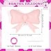 YOTHORN 6 Pcs Pink Bow Balloons for Girls 35 Inch Bow Foil BalloonsPink Bows Gender Reveal Decorations for Birthday Party Wedding Baby Shower Mouse Party Decoration - Image 4
