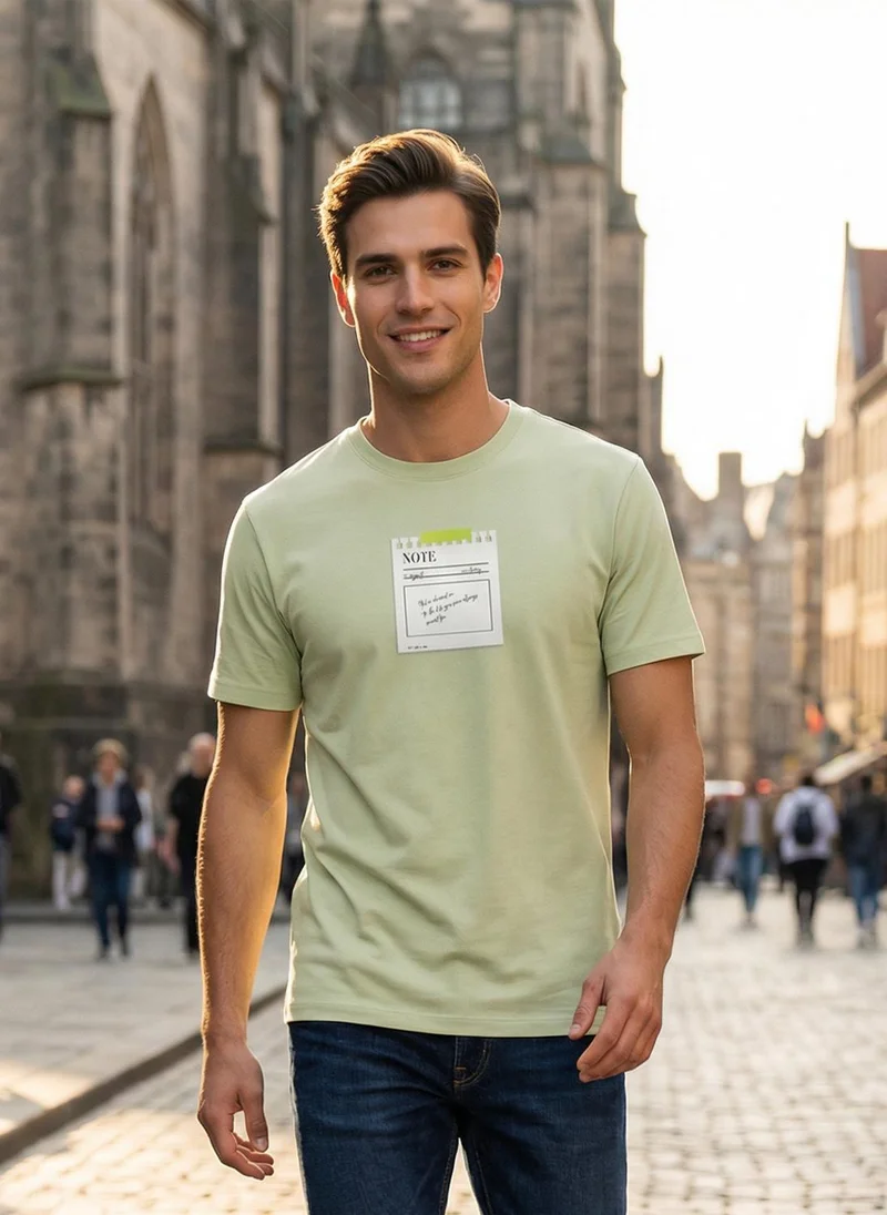 Nobero Regular Fit Printed T-shirt for Men