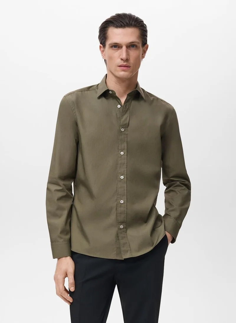 Mango Man Regular-fit 100% cotton shirt