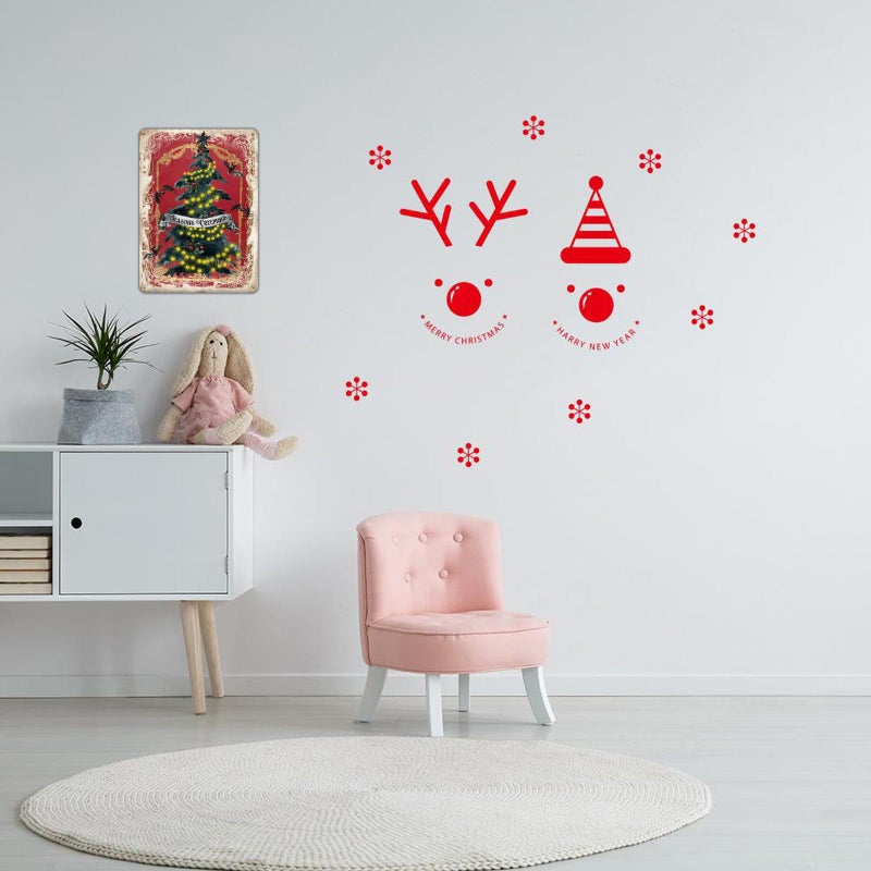 Hyanke Gothic Christmas Tree Sign  Greeting Christmas Metal Sign Tag Wall Decor Tin Sign Funny Decorations for Home Cafes Office Store Pubs Club Plaque Tin Sign 12x16 Inch - Image 4