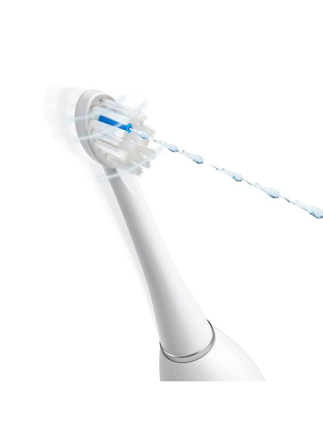 Waterpik Compact Replacement Brush Heads for Sonic-Fusion Flossing Toothbrush SFRB-2EW, 2 Count White  - Image 4