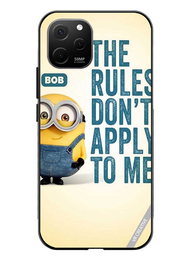 VR CREATIVE Protective Case Cover For Huawei Nova Y61 The Rules Dont Apply For Me Design Multicolour - Image 1