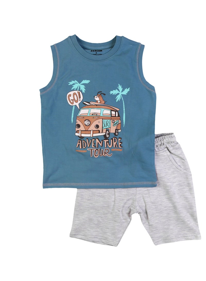 Zercon Summer Pajama Set for Boys 7285 - Image 1
