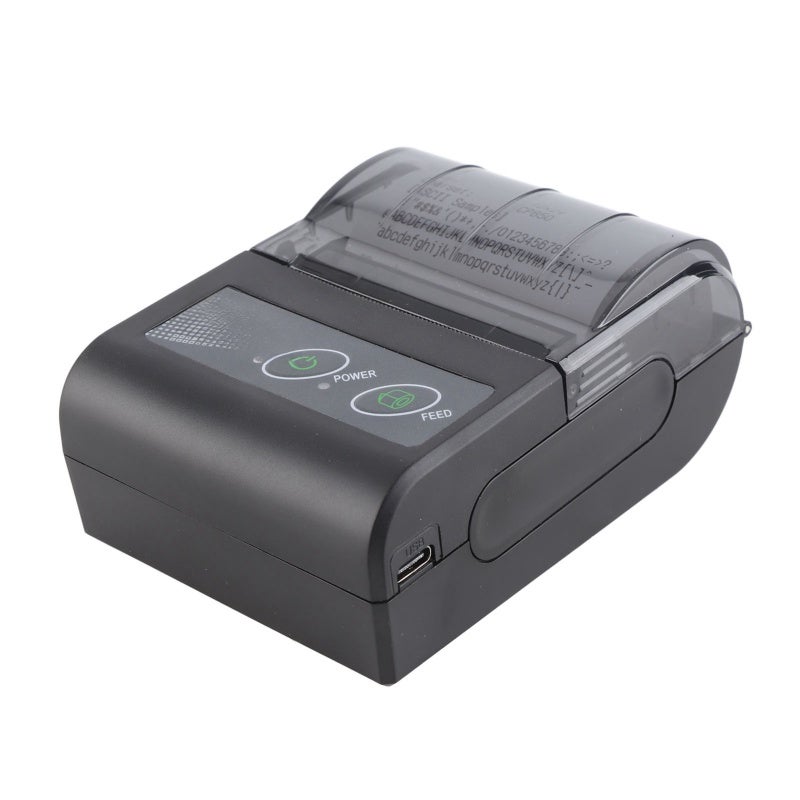 Bluetooth Receipt Printer: 1500mAh Lithium-Ion Battery, Seamless Wireless Connectivity, Clear Printing - Energy Efficient Auto Sleep Wake Up, Portable Thermal Printer for Restaurants, Retail Stores, M - Image 2