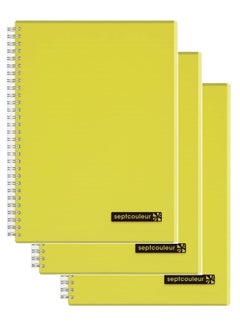 Maruman 3-Piece Septcouleur Notebook B5 Size Yellow  - Image 1
