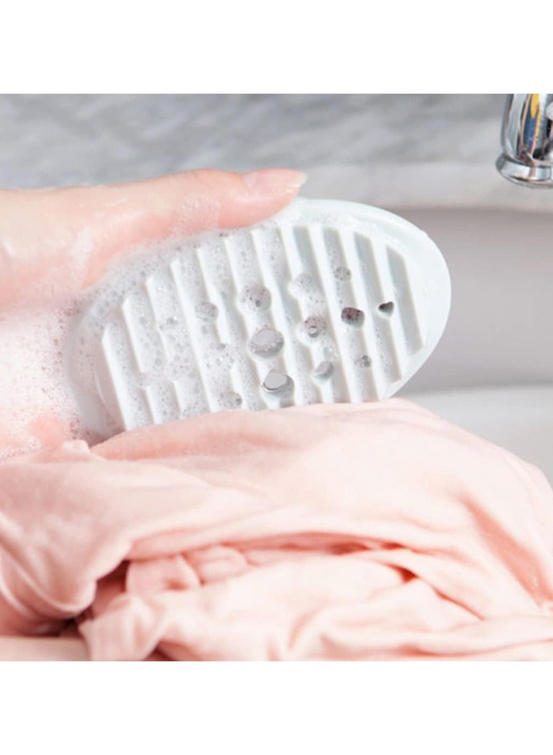 4PCS Silicone Soap Dish Self Draining Soap Holder Non-Slip Soap Draining Tray Dish  - Image 4
