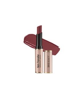 Swiss Beauty Swiss Beauty Non Transfer Waterproof Lipstick with Jojoba Seed Oil  Matte Finish  Long Lasting Highly Pigmented  Shade Mauve Taupe 3gm  - Image 1
