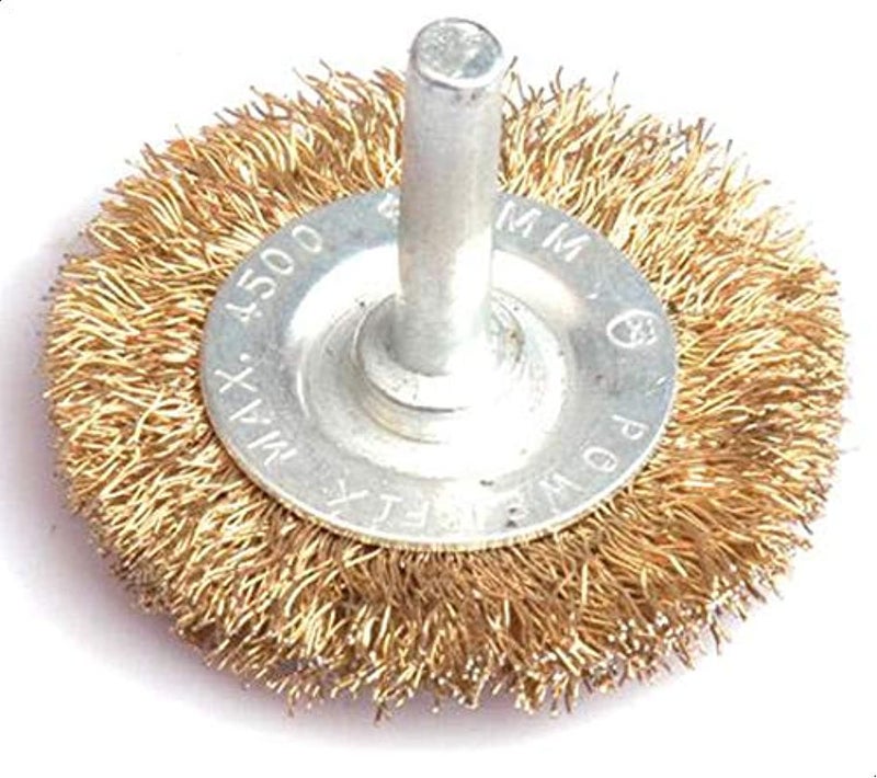 6mm 4cm Diameter Straight Brass Wire Brush 2724343487400