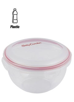 Betty Crocker Betty Crocker Round Food Container 1500Ml Transparent & Red  - Image 1