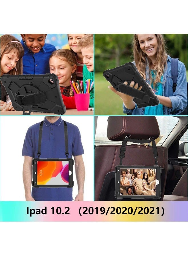 Captaintech iPad 10.2 Case (2019-2021) – Protective Cover for 7th/8th/9th Generation iPad | Slim Shockproof Shell with Auto Sleep/Wake（black） - Image 2