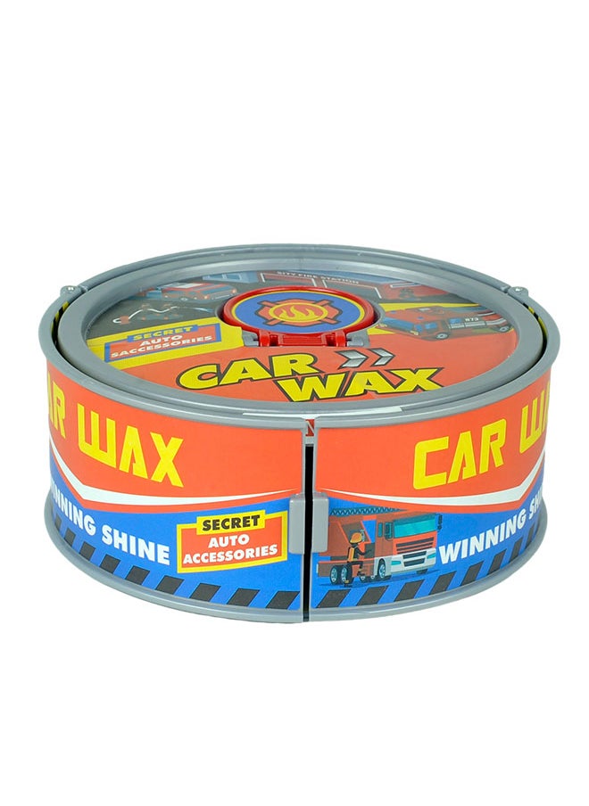 Snapkid - SNAP KIDS Mini Service Station Play Set (Car Wax) – 5 PCS 1:64 Free Wheel Die-cast Vehicles | 15 PCS Accessories | Windows Box Packaging | Educational Toy for Kids - Image 1