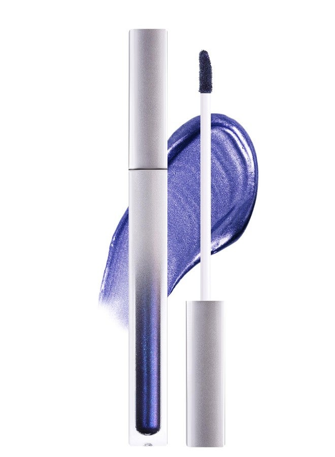 DAGEDA Glitter Blue Lipstick, Diamond Pearl Metallic Liquid Lipstick, Moisturizing, Longlasting Shimmer Lip Gloss, High-shine Blue Lip Makeup for Women - Image 1