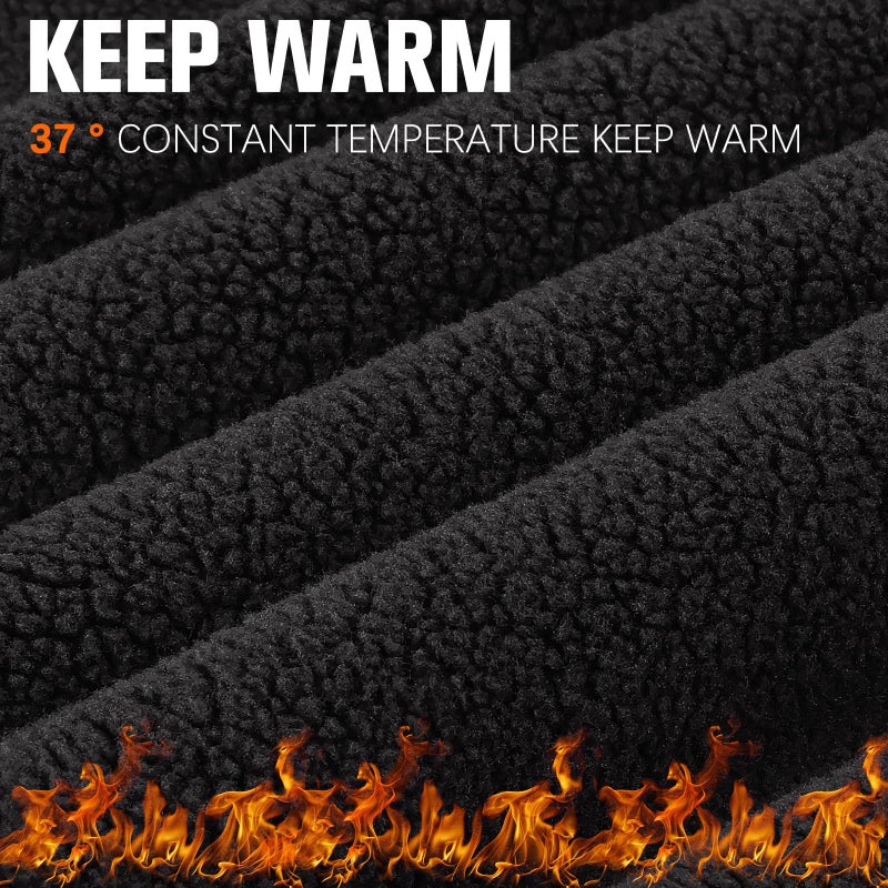 GXCROR Balaclava Ski Mask Fleece Balaclava Face Mask for Men Women Winter for Cycling Motorcycle,Snowboarding and Skiing Black - Image 2