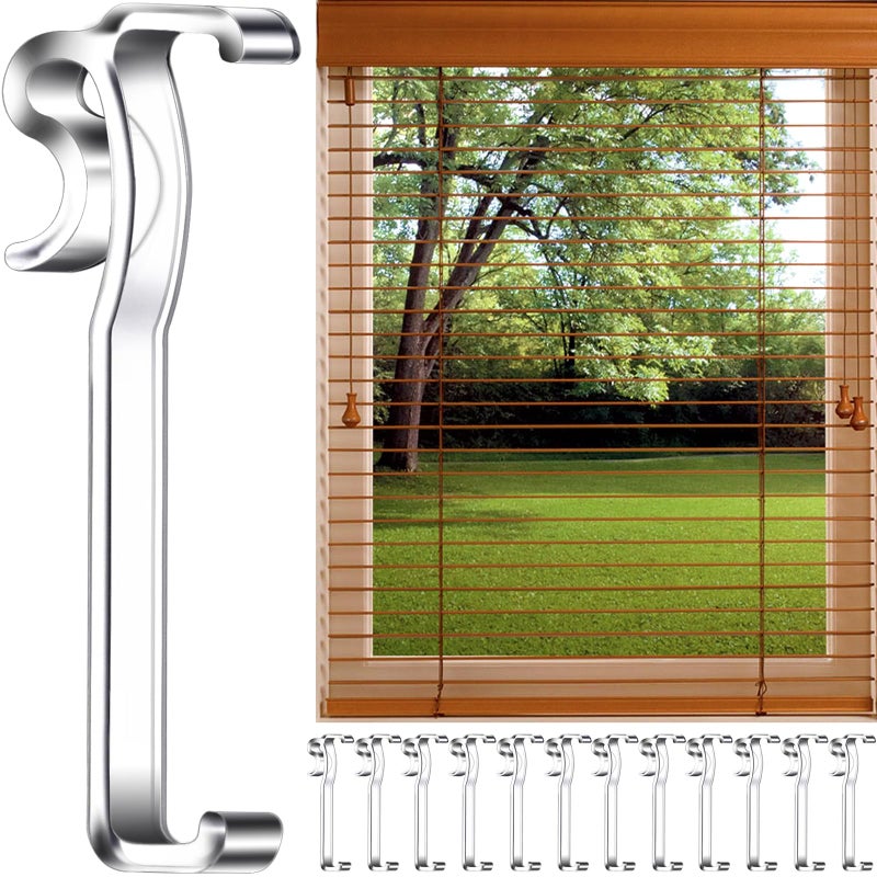 lofrcin 3 Inch Clear Plastic Valance Clips for Horizontal Blind Valance (12 PCS) - Image 1