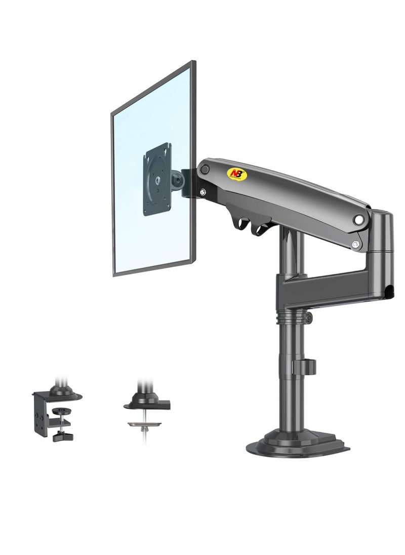 NB NORTH BAYOU - Monitor Desk Mount Arm for 17''-30''Monitors from 4.4 to 26.4lbs,Ultra Wide Full Motion Swivel Height Adjustable Monitor Stand H100 - Image 1