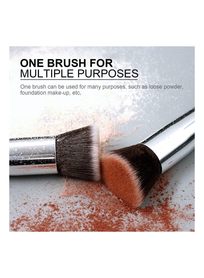 3 Pcs Flat Top Foundation BrushFace Cosmetic Brush for For Powder or Liquid - Image 5